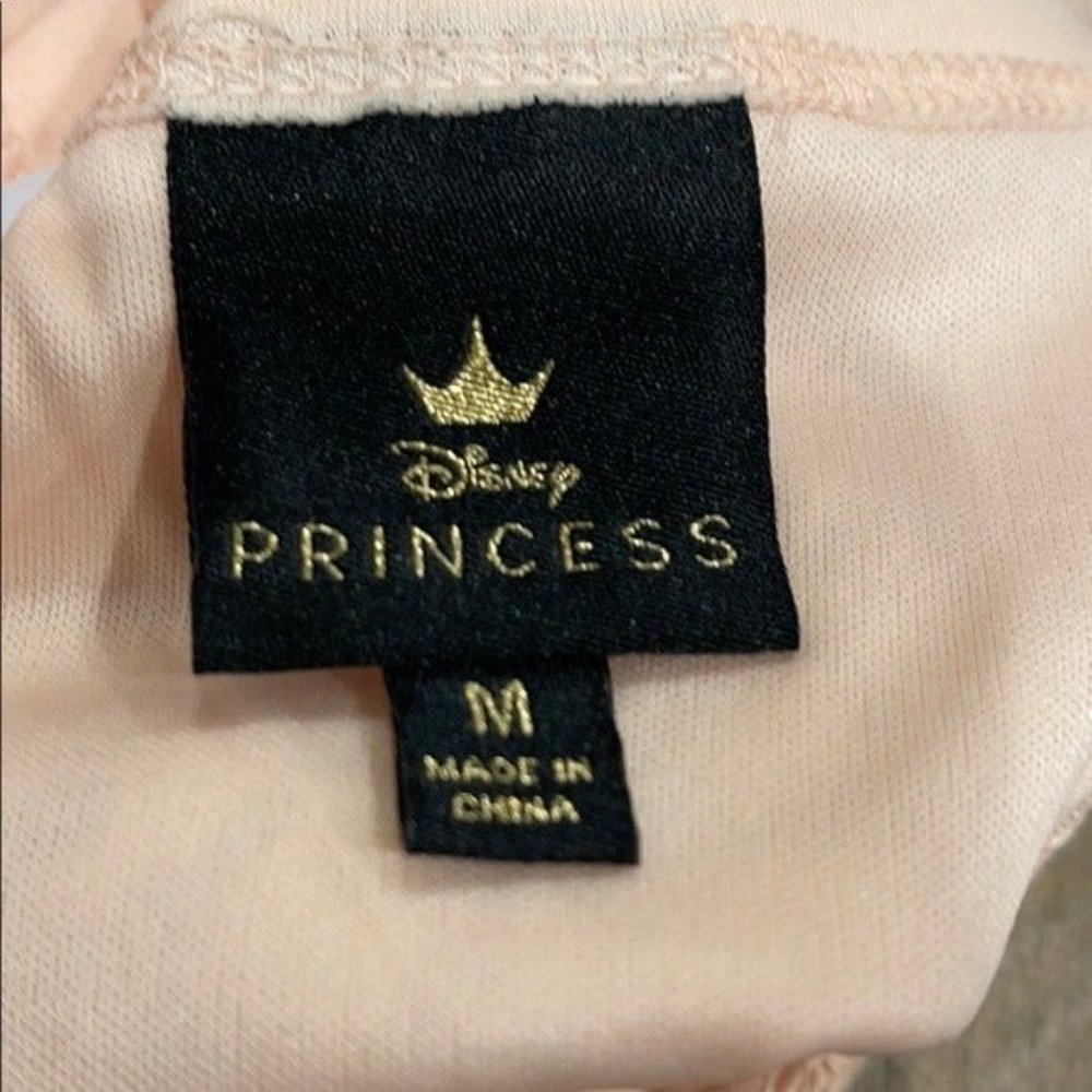Disney Princess Girls Midi Dress Peach Floral Lace Cottagecore Retro Vibes Sz M - Picture 9 of 9